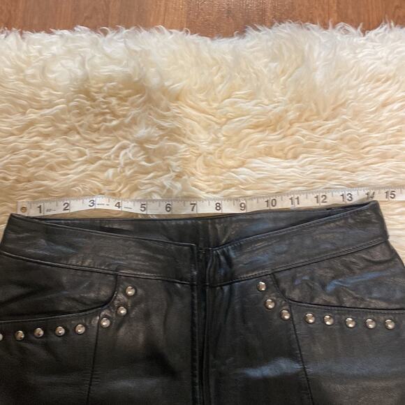 Maxima Wilson’s Leather Studded Leather Jacket & Bootcut Pants EUC Sz 10/M - Picture 13 of 16